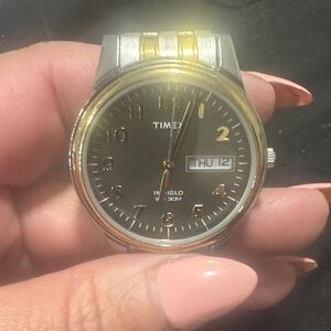 Timex Two-Tone Black Dial Watch